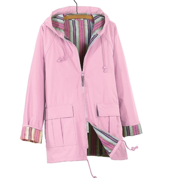 NorthStyle Jackets & Blazers - NWT Pink Lined Raincoat 2X